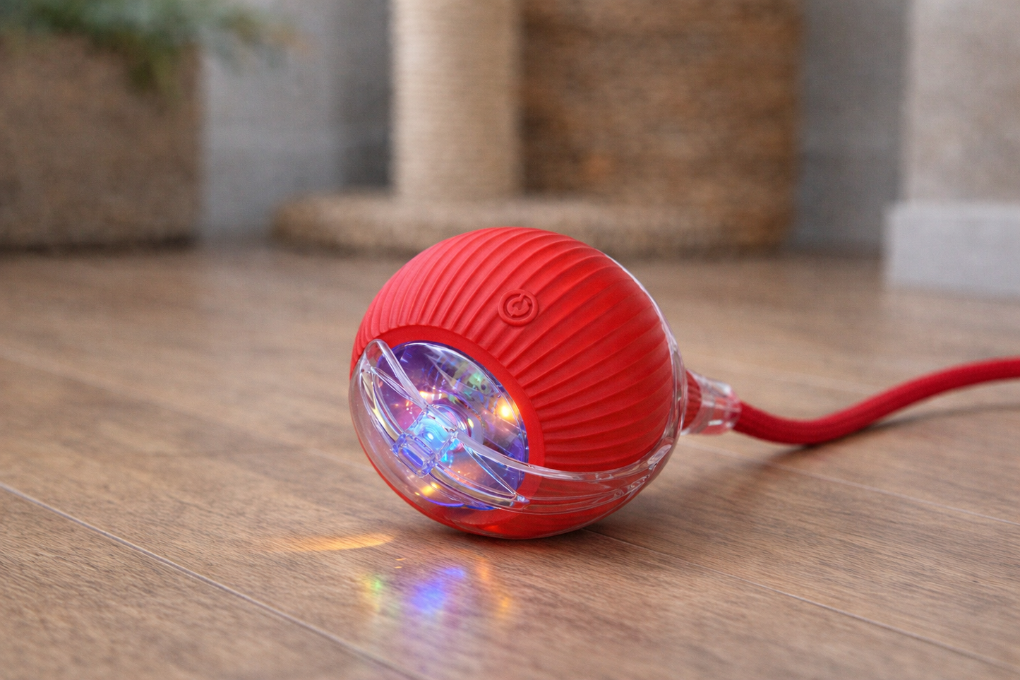 LunLux GlowSpin Cat Ball
