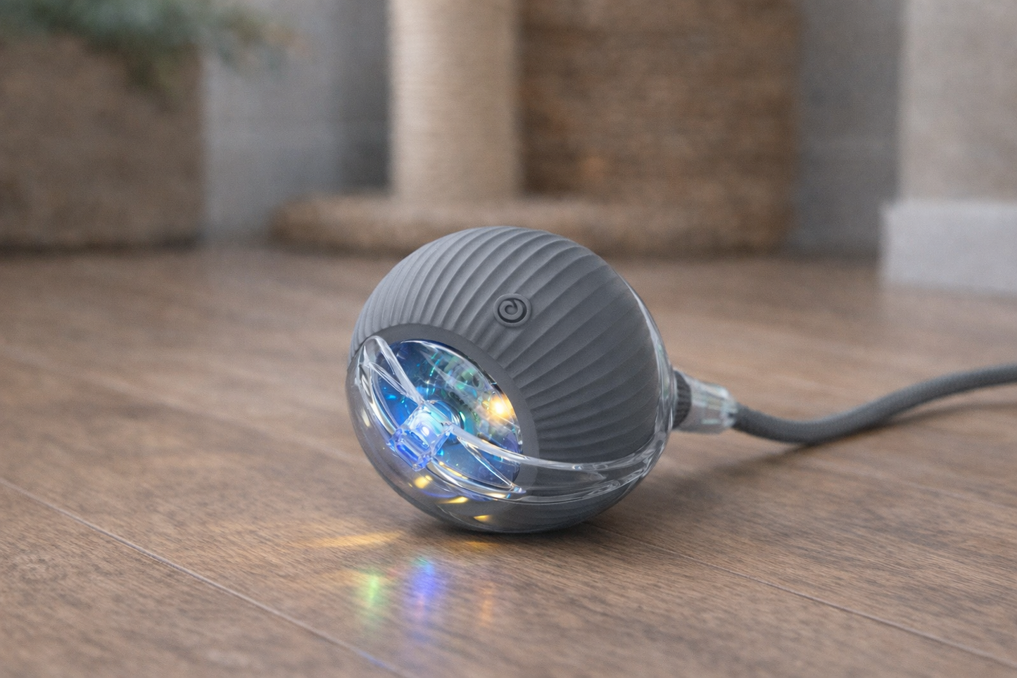 LunLux GlowSpin Cat Ball